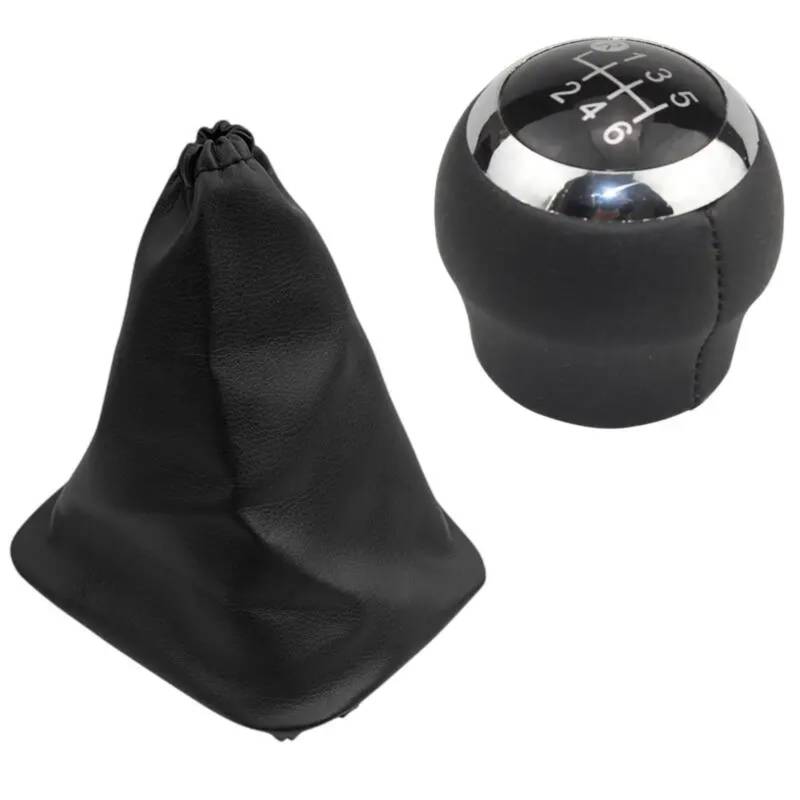 TGUQANM Auto-Schaltknäufe Kompatibel Mit Toyota Für Corolla Für Verso 2 2007 2008 2009 2010 2011 2012 2013 Hand Für Geschwindigkeitsschaltknauf Handbremshebel Griff Stick(Black Cap 6 Speed Set) von TGUQANM