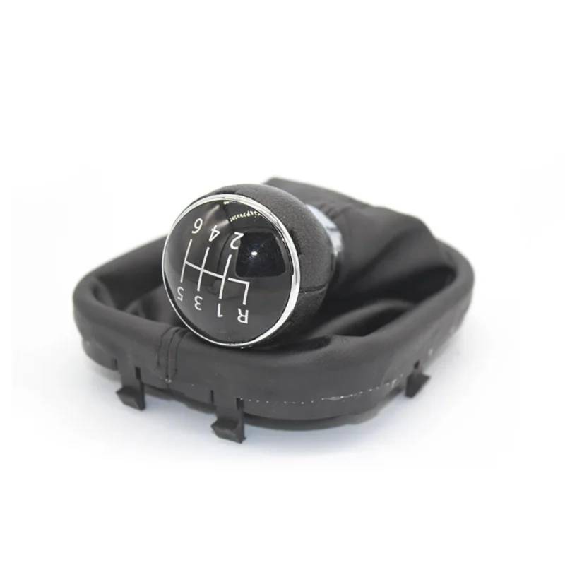 TGUQANM Auto-Schaltknäufe Kompatibel Mit VW Für Caddy 2 Mk2 2004 2005 2006 2007 2008 2009 5/6 Für Gangschaltknauf Autogetriebehebel Autozubehör(6 Speed) von TGUQANM