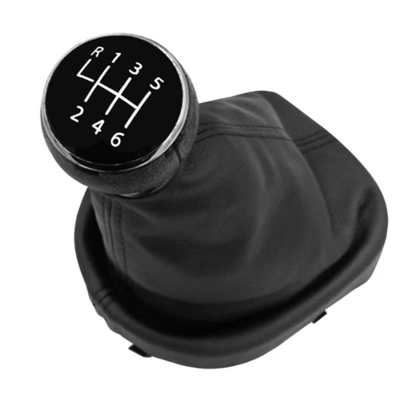 TGUQANM Auto-Schaltknäufe Kompatibel Mit VW Für Caddy 2 Mk2 2004 2005 2006 2007 2008 2009 5/6 Für Geschwindigkeit Auto Schaltknauf Hebel Auto Getriebe Hebel Wechselgriff(6 Speed) von TGUQANM