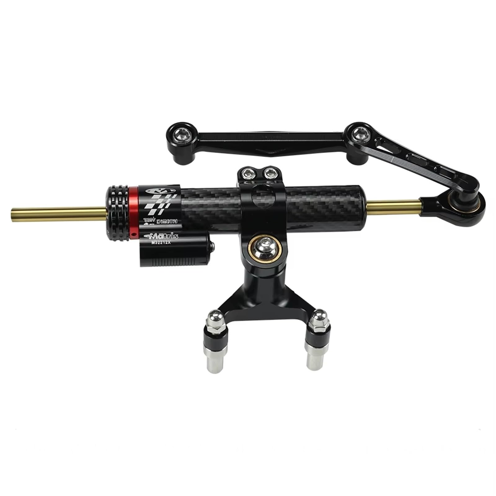 TGUQANM Damper Stabilisator Kompatibel Mit Ducati Für Monster 937 2021 2022 2023 2024. Motorrad-Lenkungsdämpfer-Halterung, Stabilisator-Unterstützung(NO.1) von TGUQANM