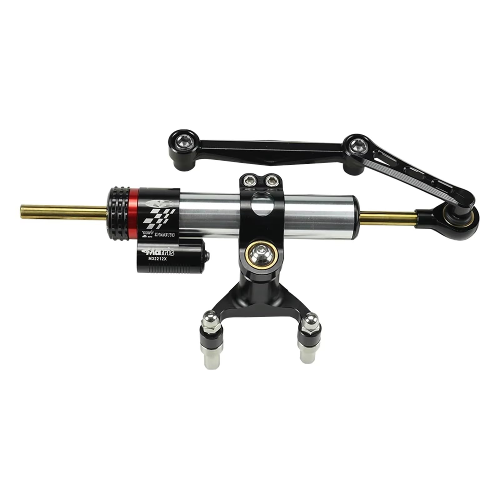 TGUQANM Damper Stabilisator Kompatibel Mit Ducati Für Monster 937 2021 2022 2023 2024. Motorrad-Lenkungsdämpfer-Halterung, Stabilisator-Unterstützung(NO.2) von TGUQANM