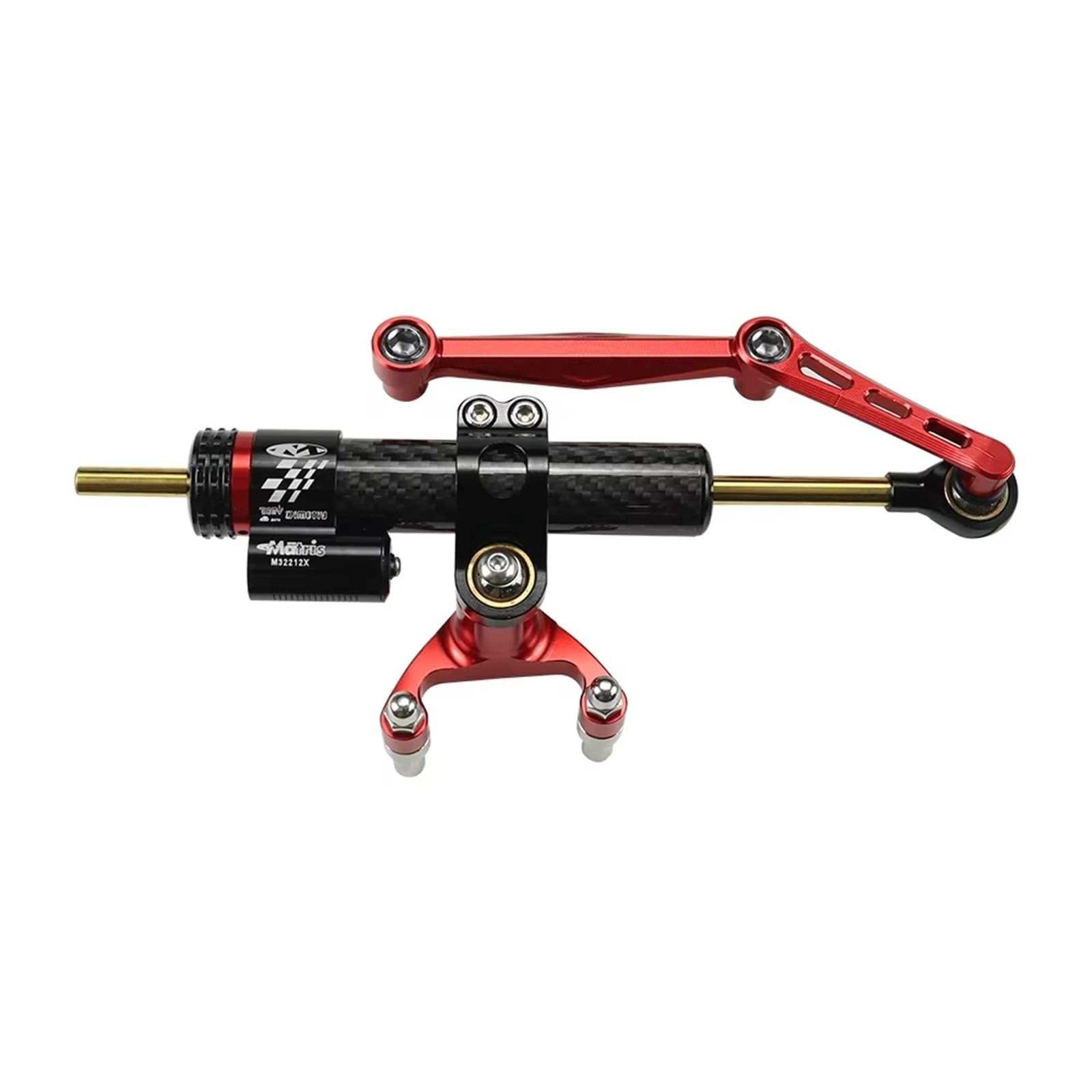 TGUQANM Damper Stabilisator Kompatibel Mit Ducati Für Monster 937 2021 2022 2023 2024. Motorrad-Lenkungsdämpfer-Halterung, Stabilisator-Unterstützung(NO.3) von TGUQANM