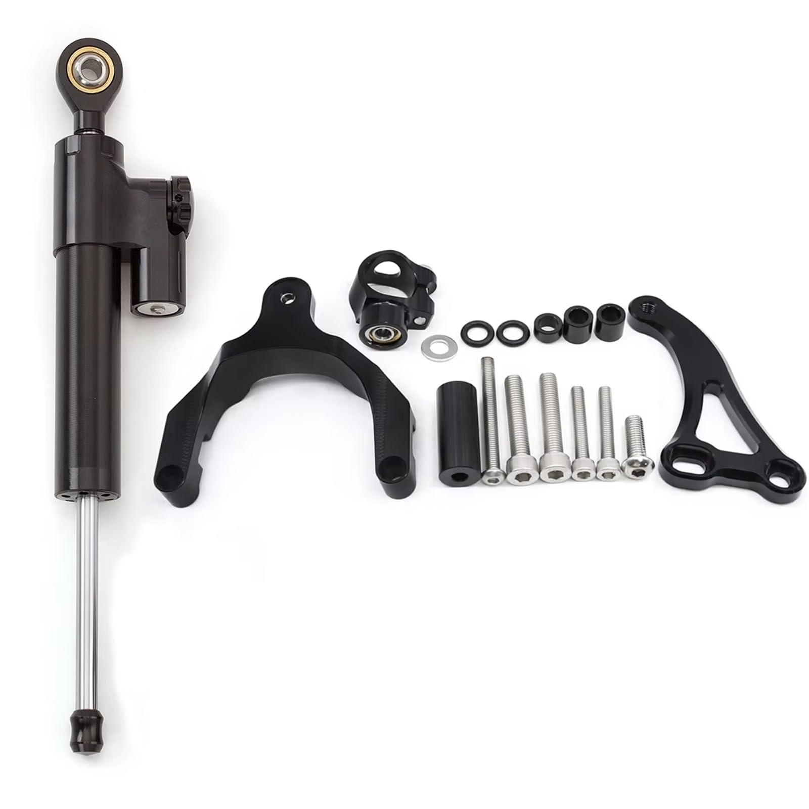 TGUQANM Damper Stabilisator Kompatibel Mit Suzuki Für GSX-S 750 2017 2018 2019 2020 2021 CNC-Carbon-Lenkungsdämpferhalterung(NO.1) von TGUQANM