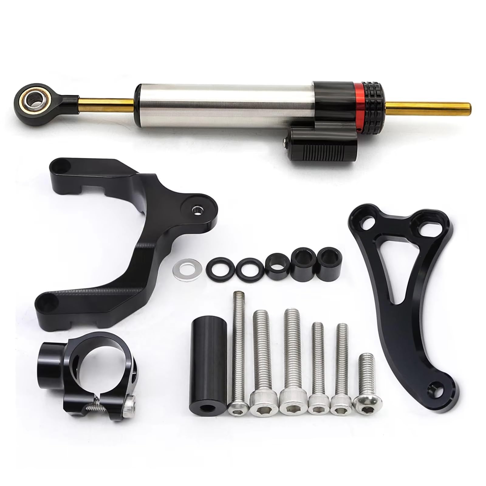 TGUQANM Damper Stabilisator Kompatibel Mit Suzuki Für GSX-S 750 2017 2018 2019 2020 2021 CNC-Carbon-Lenkungsdämpferhalterung(NO.2) von TGUQANM