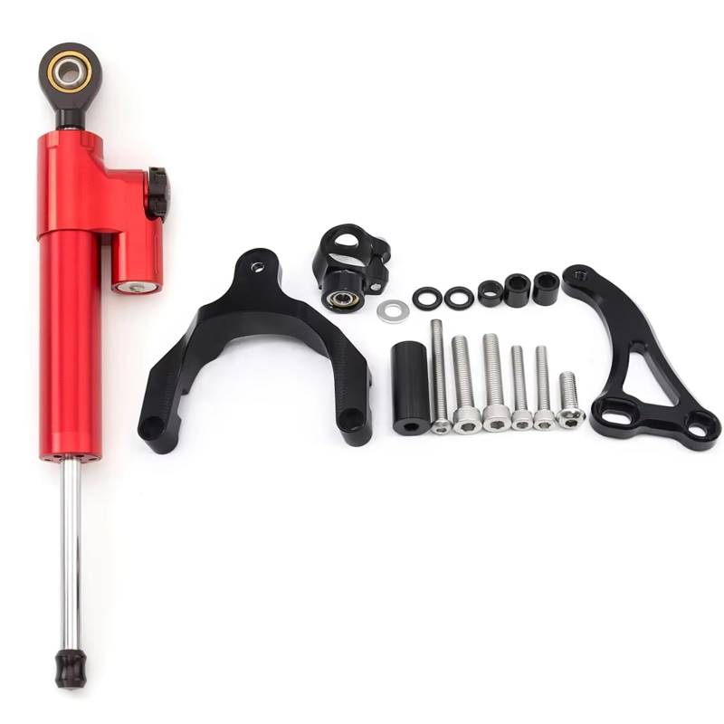TGUQANM Damper Stabilisator Kompatibel Mit Suzuki Für GSX-S 750 2017 2018 2019 2020 2021 CNC-Carbon-Lenkungsdämpferhalterung(NO.4) von TGUQANM