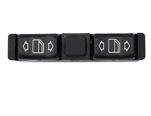 TGUQANM Fensterheber Schalter Kompatibel Mit Benz Für 190E 1984-1993 Autofensterglas-Hubschalterknopf Autofensterschalterknopf Ersatzteile OEM: A1268207910 von TGUQANM
