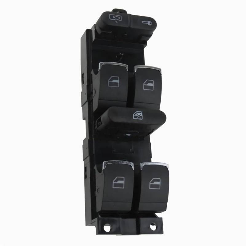 TGUQANM Fensterheber Schalter Kompatibel Mit VW Für Golf 1998 1999 2000 2001 2002 2003 2004 Fensterheber-Tastenschalter Hubregler-Taste OEM: 3BD959857 von TGUQANM