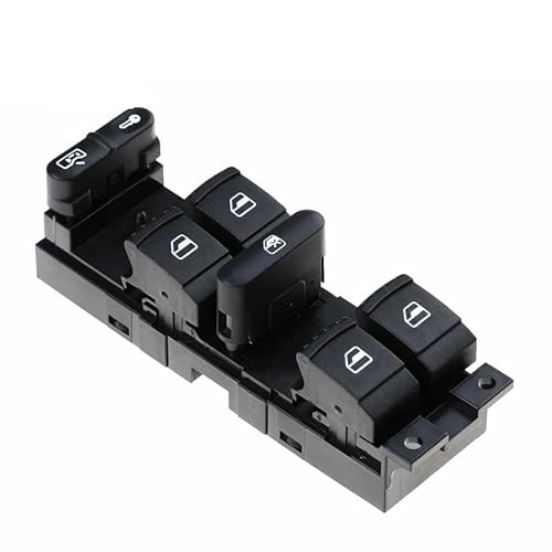 TGUQANM Fensterheber Schalter Kompatibel Mit VW Für Passat 4Motion 1997-2001 Fensterheber-Tastenschalter Hubregler-Taste Autofensterheber OEM: 1J4959857 von TGUQANM