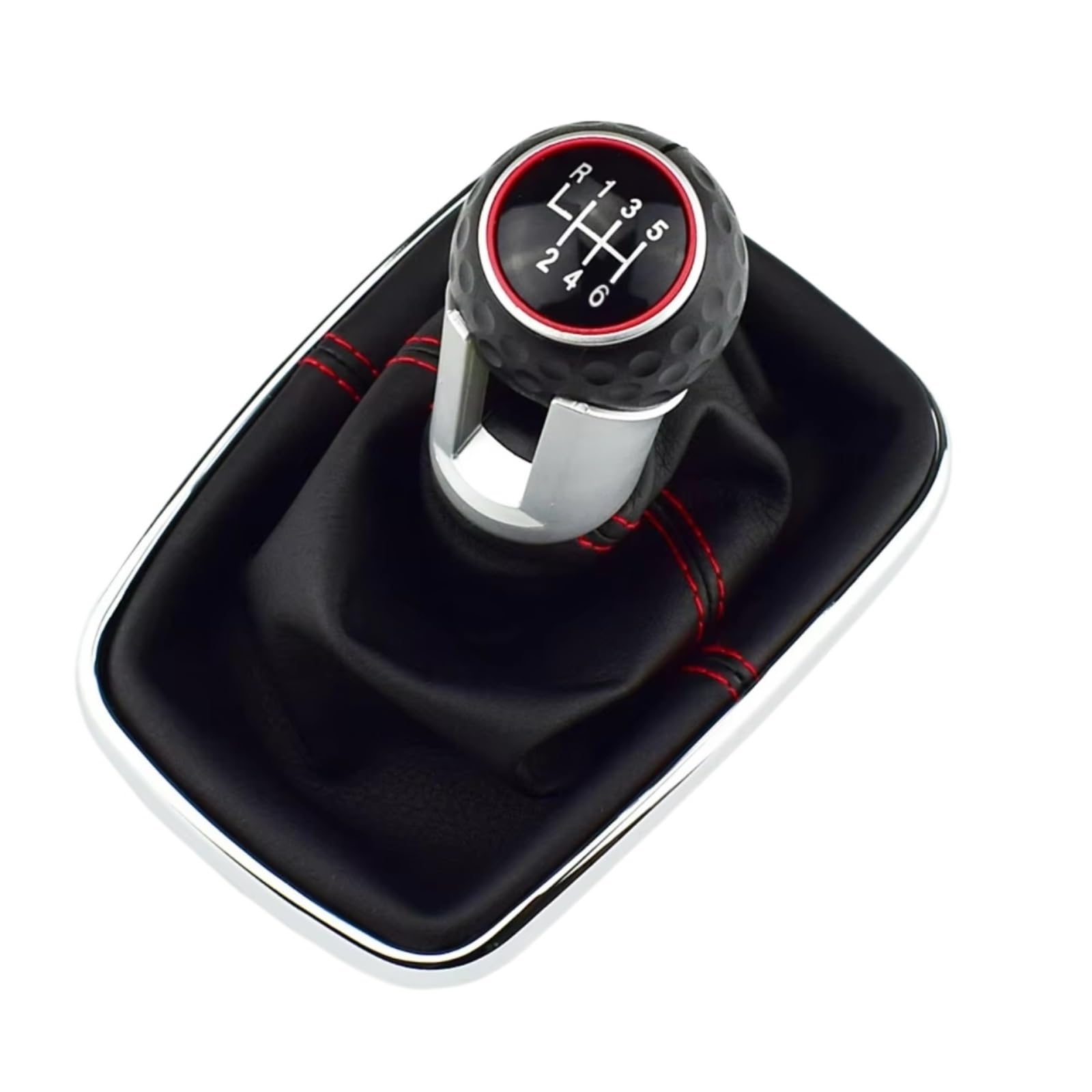 TGUQANM Schaltknauf Gang Kompatibel Mit Für Golf Für Bora Für J&etta Für GTI Für MK4 6-Gang-Schaltgetriebe Automatik Schaltknauf Schaltadapter Kopfknopf Kopf Schalthebel(6-Speed) von TGUQANM