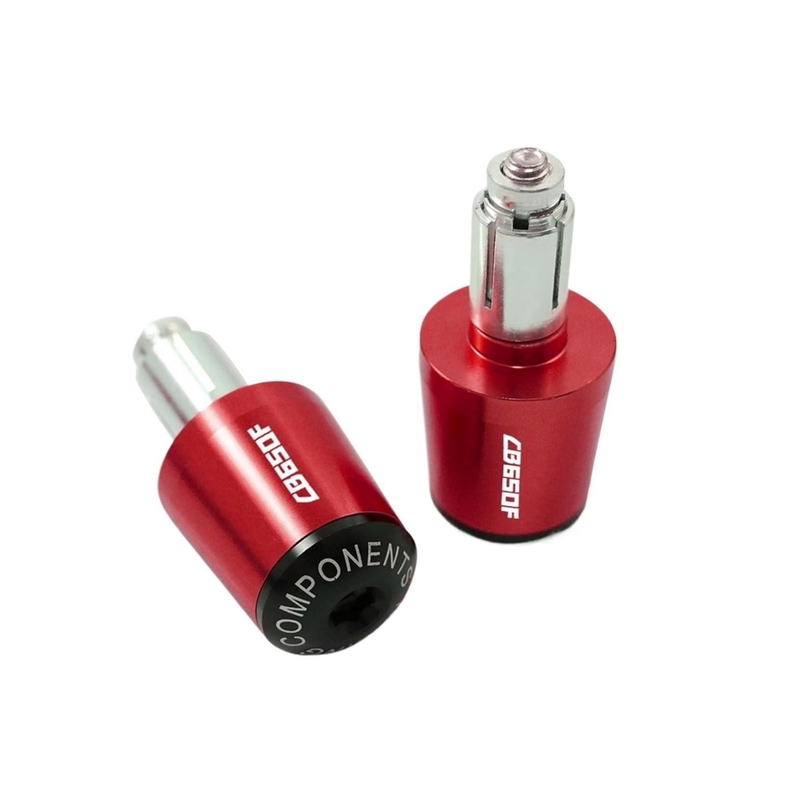 Motorrad Getriebe Balanced Plug Compatible with Hon Da CB650F CB 650 F CB650 F Motorrad Lenkergriffe Lenkergriffe Enden Kappe Abdeckung Stecker Griff Griff(Rosso) von THIKK