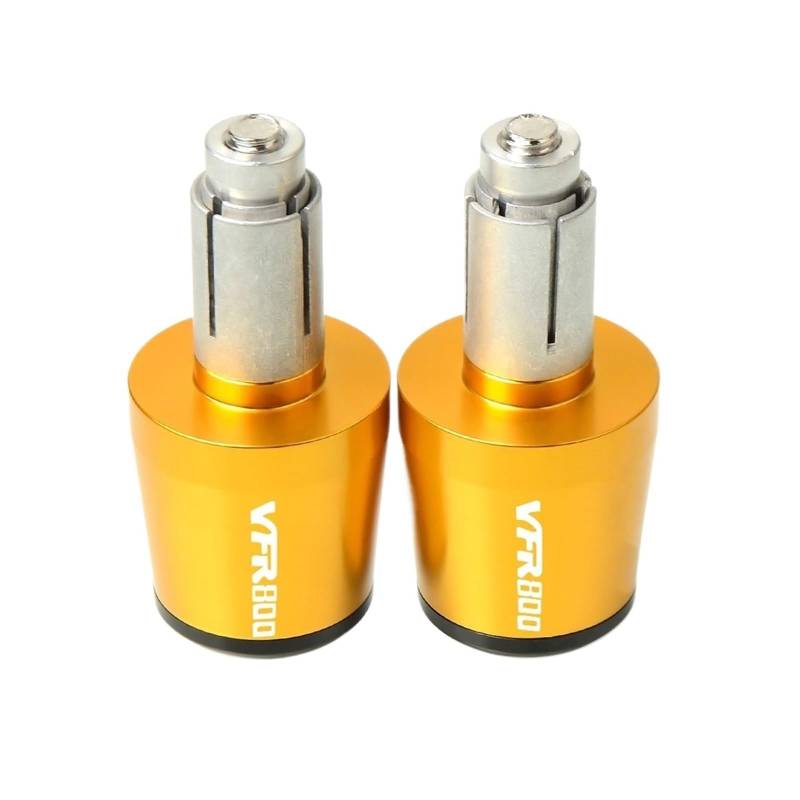 Motorrad Getriebe Balanced Plug Compatible with Hon Da VFR800 VFR 800 F 2002 2003 2015-2017 Motorradzubehör Lenkergriffe Enden Lenkerenden Griffkappen(Gold) von THIKK
