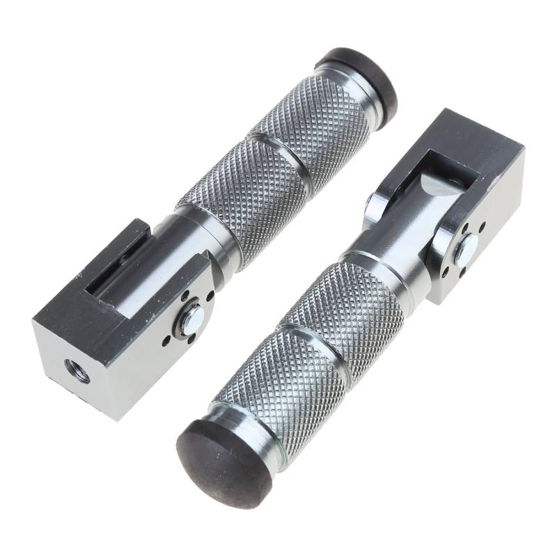 1 Paar Motorradmodifikation Zubehör Aluminium Fuß PEG 90 ° Fixes Faltungs Vordere Heckfußstütze Pedal von THINCAN