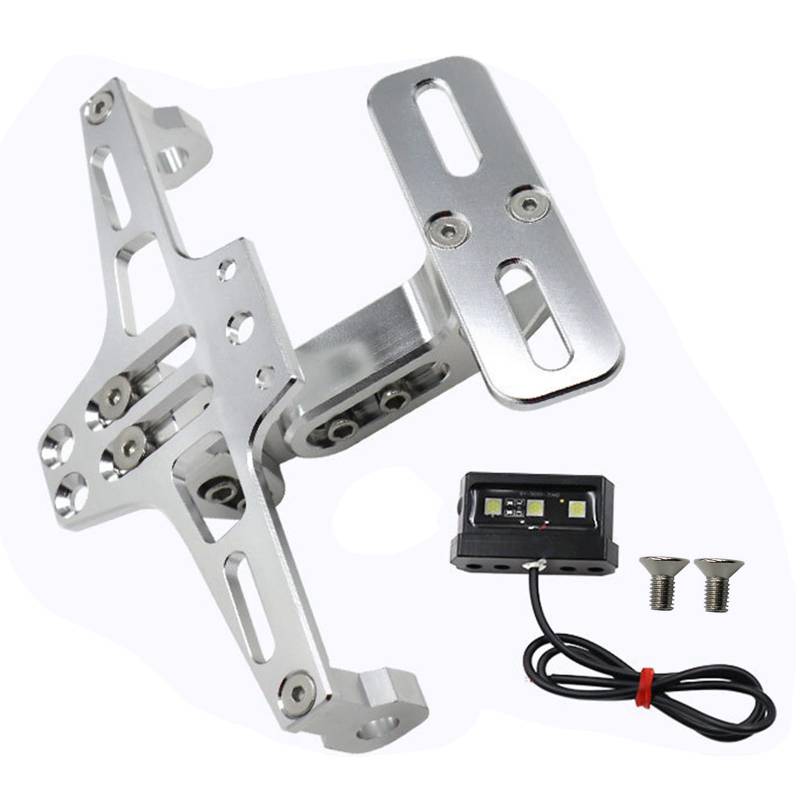 Motorradregistrierungsplattenmontage Mit LED Aluminium Kennzeichen Rahmen Rahmen LED Motorradmodifikat von THINCAN