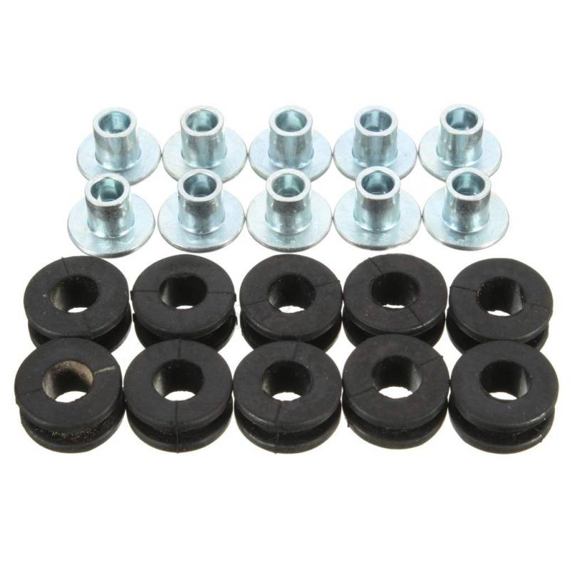 THINCAN 10pcs Motorcycle Gummi Bolzen Druck Relief Kissen Ersatzzubehör Gummi von THINCAN