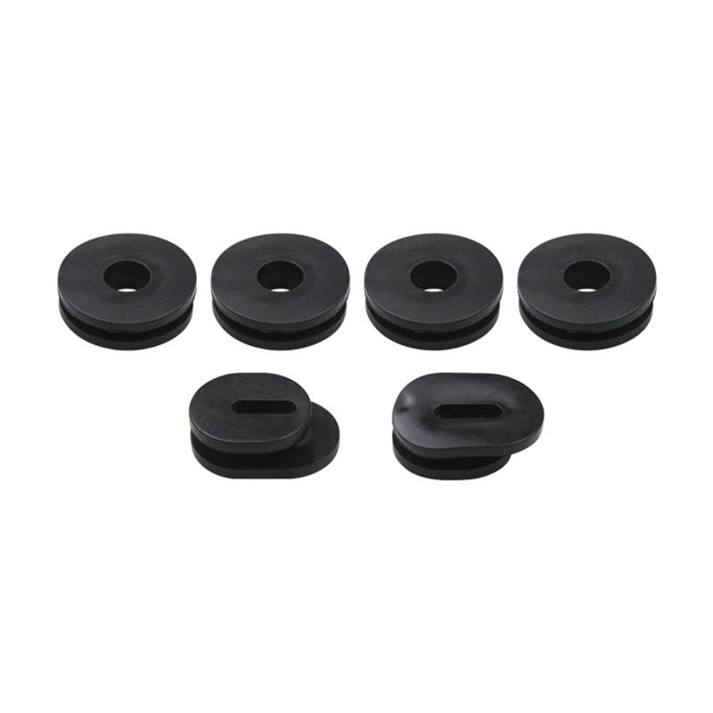 THINCAN 6pcs/12pcs Seitenverkleidung Waschmaschine Abzugsabzugsabdeckung Tunken Für GS125 Ersatzkautschukdichtung von THINCAN