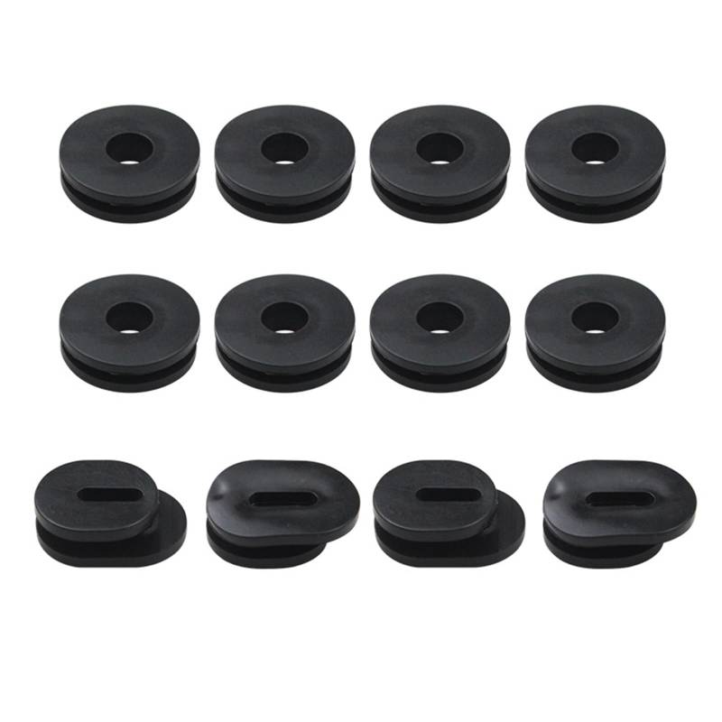 THINCAN 6pcs/12pcs Seitenverkleidung Waschmaschine Abzugsabzugsabdeckung Tunken Für GS125 Ersatzkautschukdichtung von THINCAN