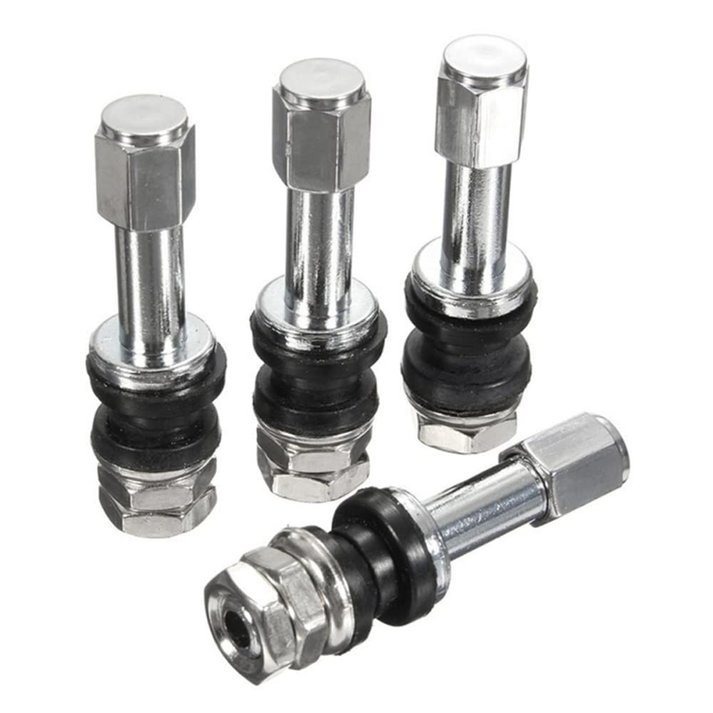 4 STÜCKE Autoreifenventil, Auto TR48E Bolt-in Autoreifen Ventilschaft Tubeless Radreifen Ventilschaft Staubkappenabdeckung Edelstahl Metall gerader Mund für Fahrzeug Motorrad Fahrradreifen 4 STÜCKE Autoreifenventil, Auto TR48E Bolt-in Autoreifen Ventilschaft Tubeless Radreifen Ventilschaft Staubkappenabdeckung Edelstahl Metall gerader Mund für Fahrzeug Motorrad Fahrradreifen von THLMT
