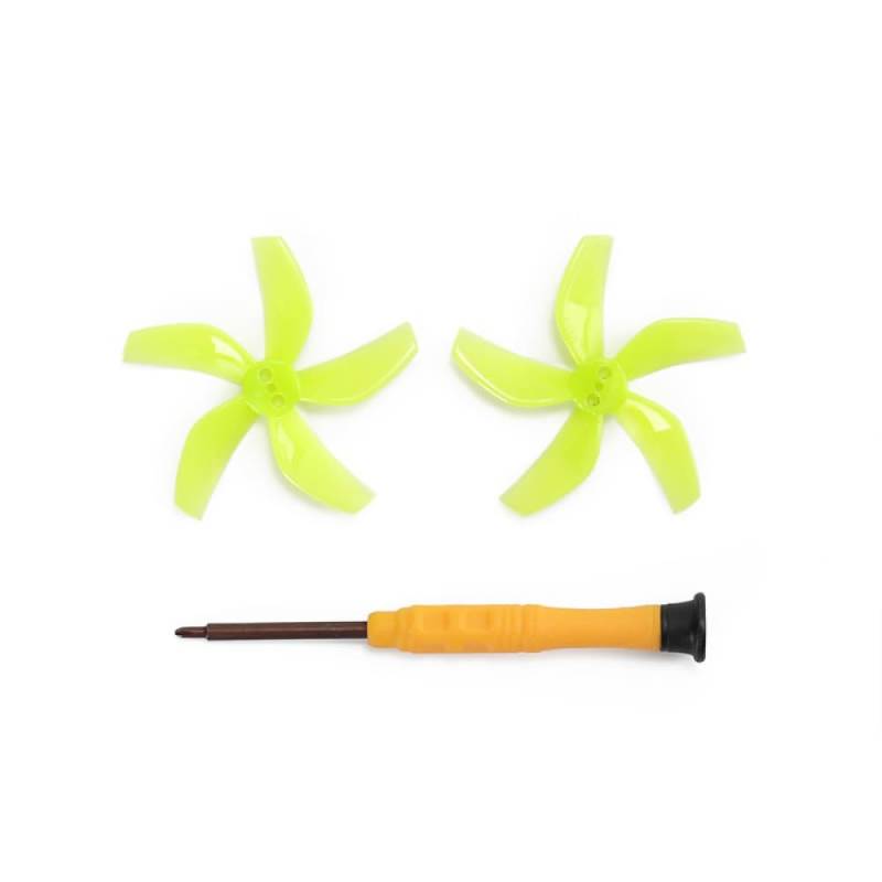 Geräuscharme Propeller Kompatibel für DJI NEO, Drohne Requisiten Schnellspanner Quadcopter Ersatz Flügel 5-Blatt-Paddel (Keine Schrauben) (1 Paar Grün) von THLMT