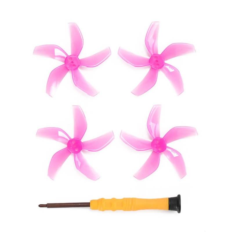 Geräuscharme Propeller Kompatibel für DJI NEO, Drohne Propeller Requisiten Schnellspanner Quadcopter Propeller Ersatz Flügel Drohne 5-Blatt-Paddel (keine Schrauben) (2 Paar rosa) von THLMT