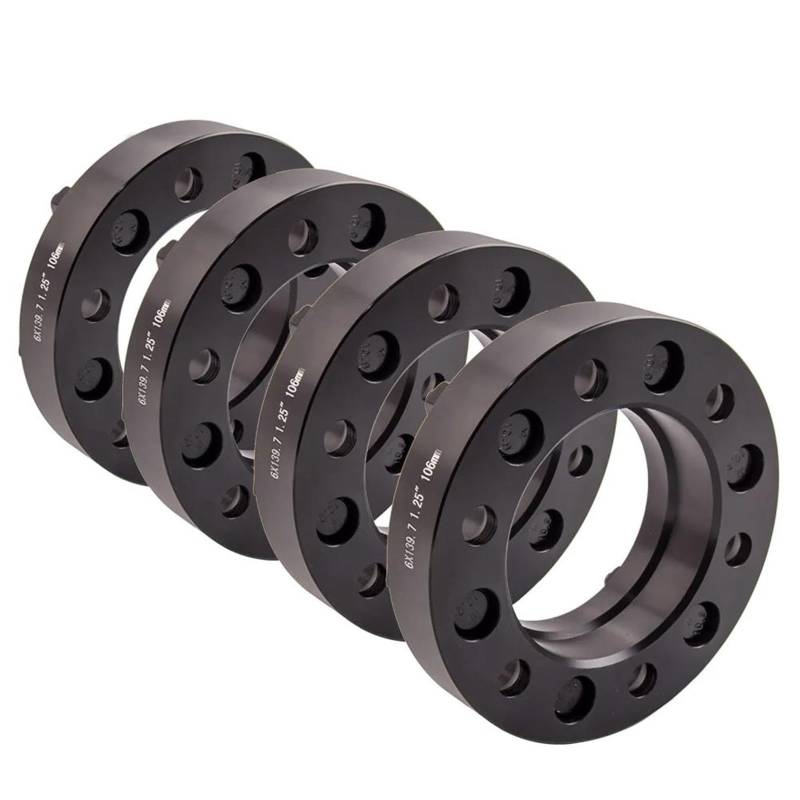 Satz Spurverbreiterung Kompatibel Mit Toyota Für Sequoia 2001–2005 2006 2007 Für 4Runner Spurverbreiterungsadapter 32 Mm 1,25 Zoll 6 X 139,7 Nabenzentrierter M12 X 1,5 Mm Spurverbreiterung von THRU