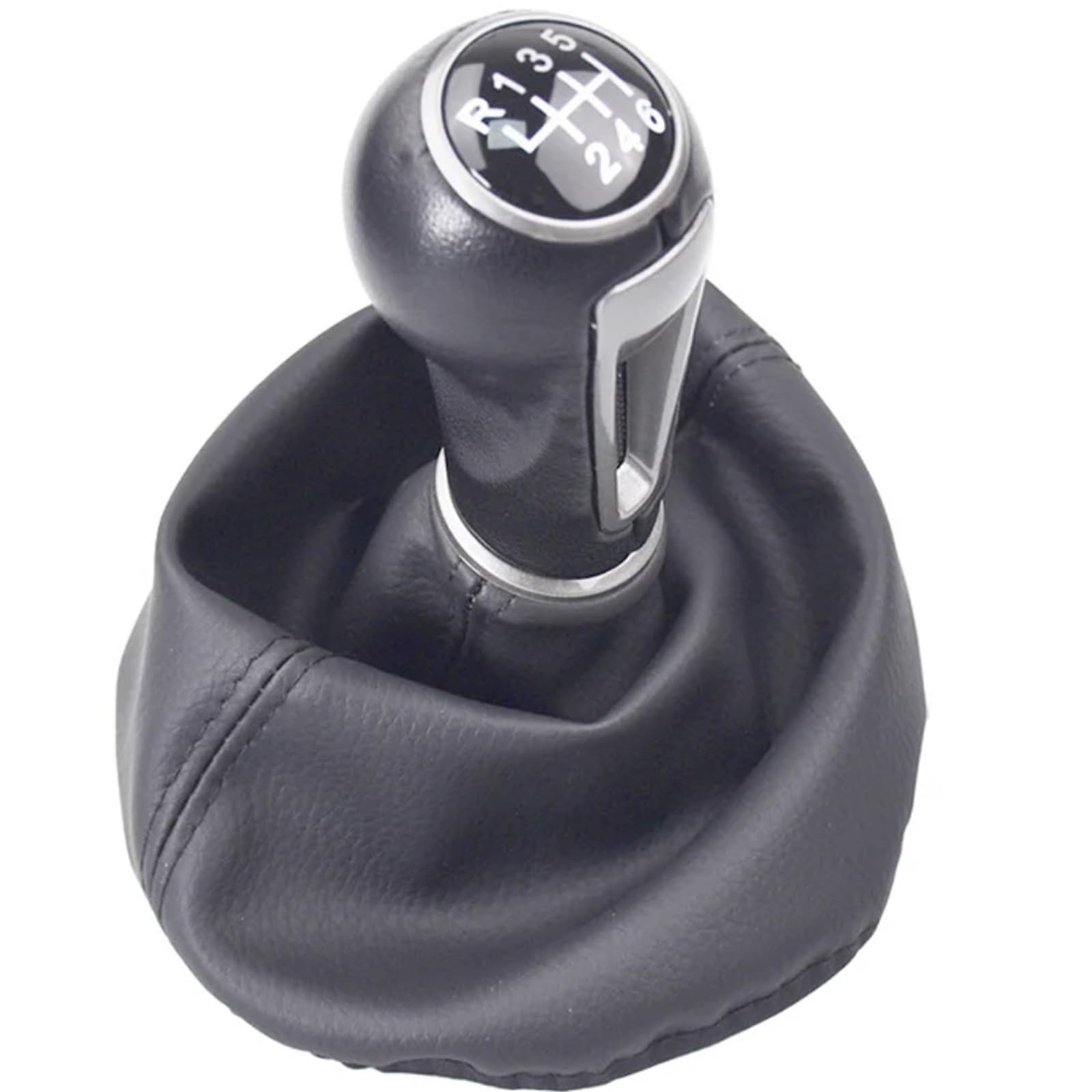 THRU Auto-Schalthebel-Kits Kompatibel Mit Seat Für Ibiza IV Manuelles 5-Und 6-Gang-Auto Schalthebel Schaltknauf Hebel Handball Gamasche Kofferraumabdeckung Autoteile(6 Speed) von THRU