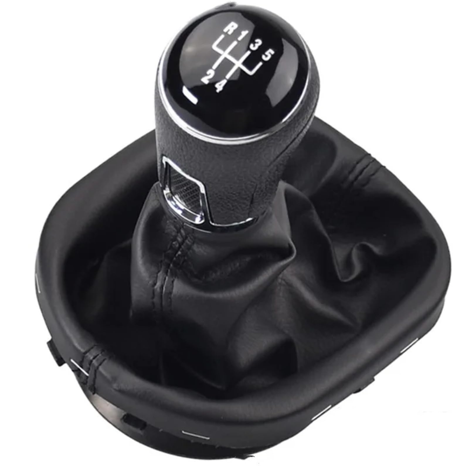 THRU Auto-Schalthebel-Kits Kompatibel Mit Vw Für Caddy 2 MK2 2004 2005 2006 2007 2008 2009, Auto-Handbuch, 5/6-Gang-Schaltknauf, Hebel, Schaltmanschette(5 Speed) von THRU