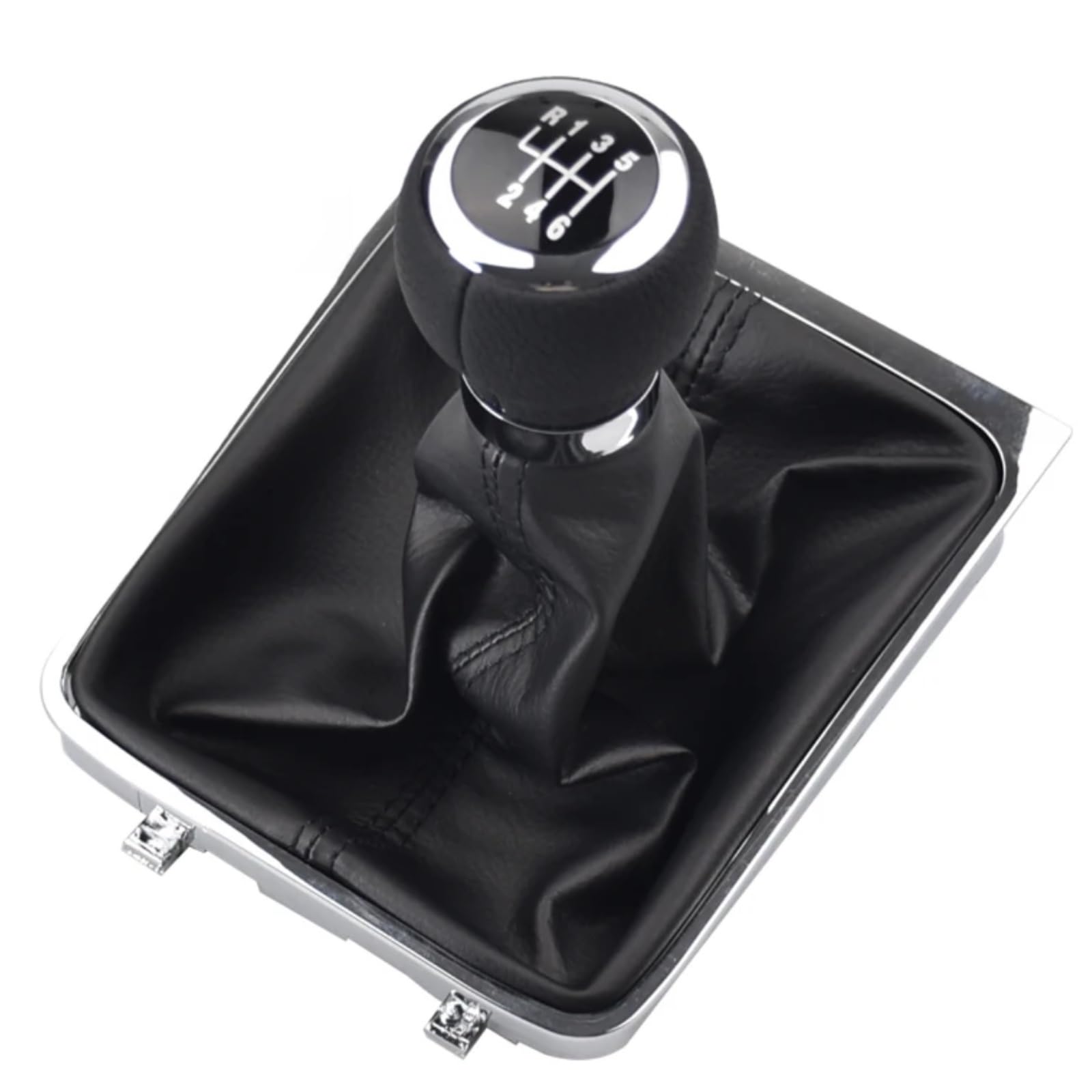 THRU Auto-Schalthebel-Kits Kompatibel Mit Vw Für Passat Für B6 2005 2006 2007 2008 2009 2010 2011 5/6 Gang Schaltknauf Hebel Stick Gamasche Kofferraumabdeckung Autoteile(6 Speed) von THRU