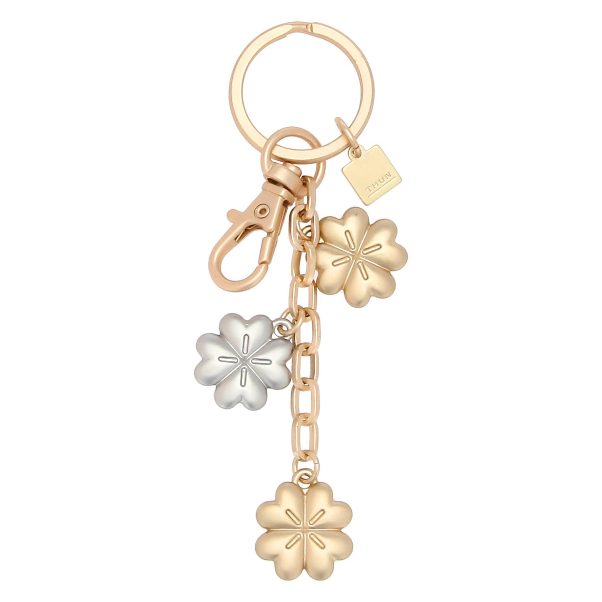 THUN - Schlüsselanhänger 3 Anhänger Kleeblatt - Metall, Kaltemaille - Kollektion Sempre con me - 9,5 cm THUN - Schlüsselanhänger 3 Anhänger Kleeblatt - Metall, Kaltemaille - Kollektion Sempre con me - 9,5 cm von THUN