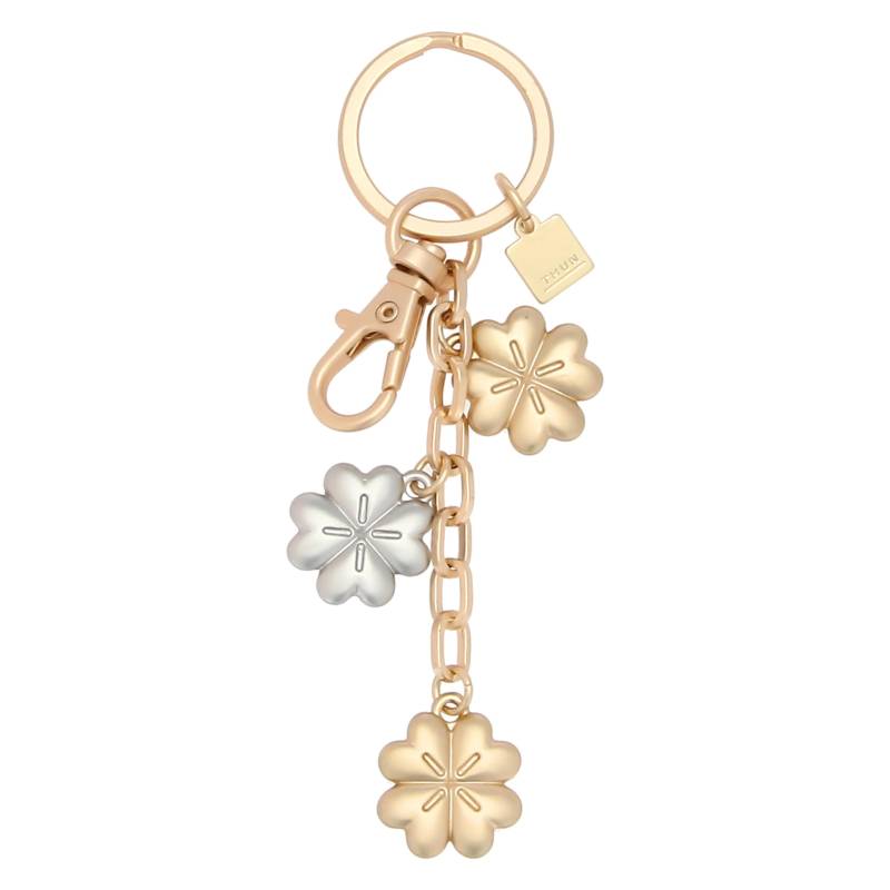 THUN - Schlüsselanhänger 3 Anhänger Kleeblatt - Metall, Kaltemaille - Kollektion Sempre con me - 9,5 cm von THUN