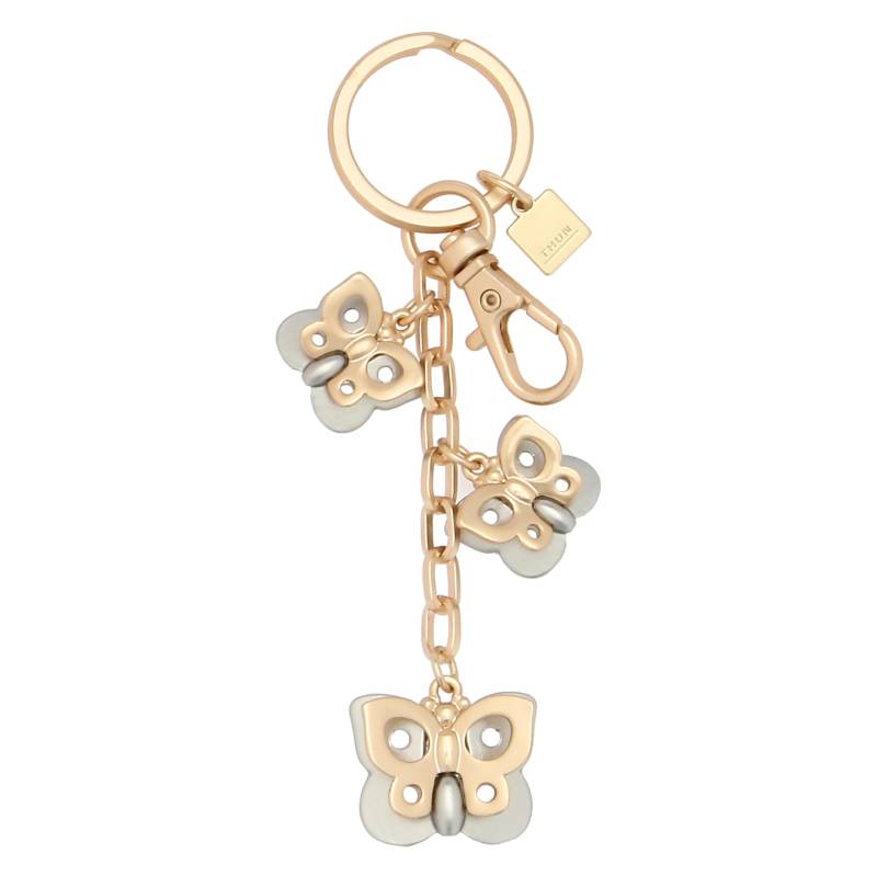 THUN - Schlüsselanhänger 3 Schmetterlinge - Metall, Kaltemaille - Kollektion Sempre con me - 9,5 cm von THUN