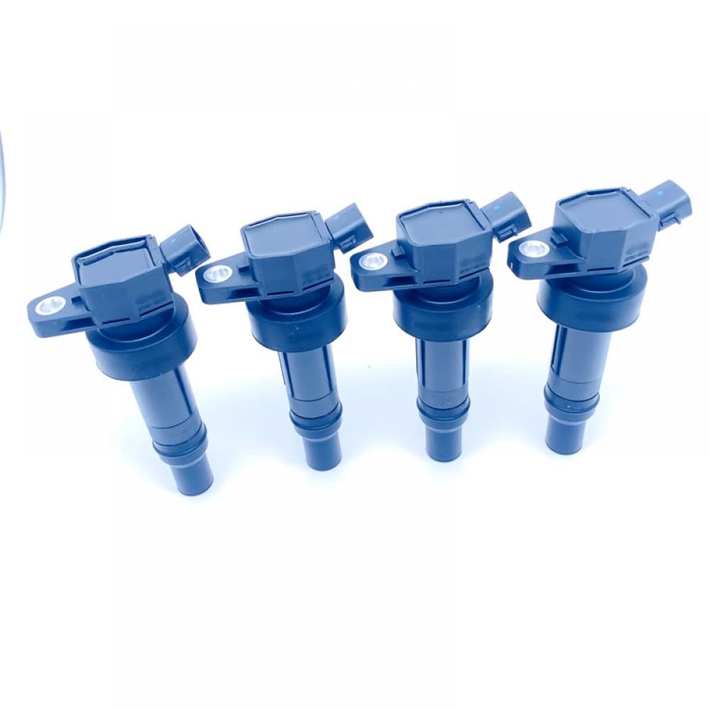 Zündspulensatz, 4-teilig, kompatibel mit K Rio Rio5 UB K Soul 12-18 1.6L Accent I20 I30 273012B100 27301-2B100(4PCS) von THgfdZX