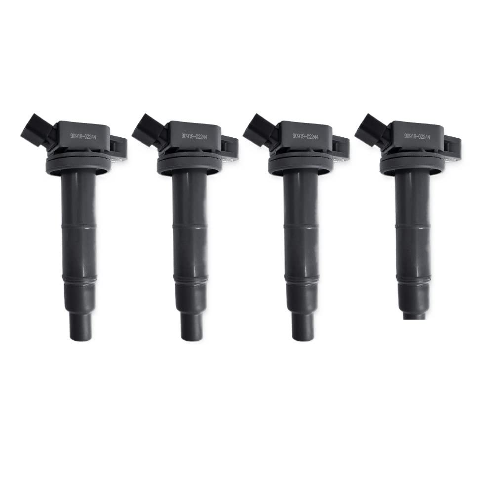 Zündspulensatz kompatibel mit 90919-02244 9091902244 90919-02266 Kompatibel mit 2,4-Liter-Motoren, kompatibel mit Highlander(90919-02244(4PCS)) von THgfdZX