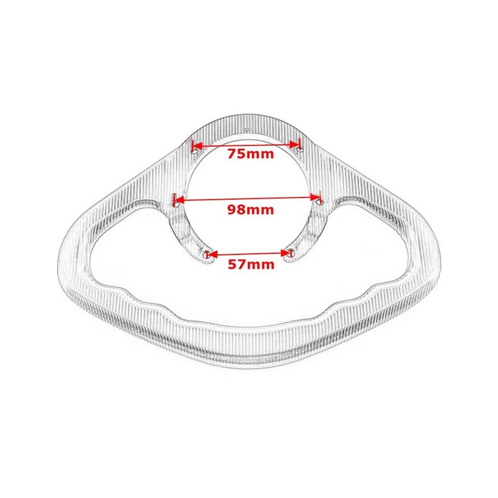 Motorrad Beifahrergriff Replacement for Hon da CB600F CB600 CB900 Hornet 600 900 CB 600 Motorrad Passagier Handgriffe Handgriff Tank Grab Bar Griffe Armlehne(Titanium) von THikk