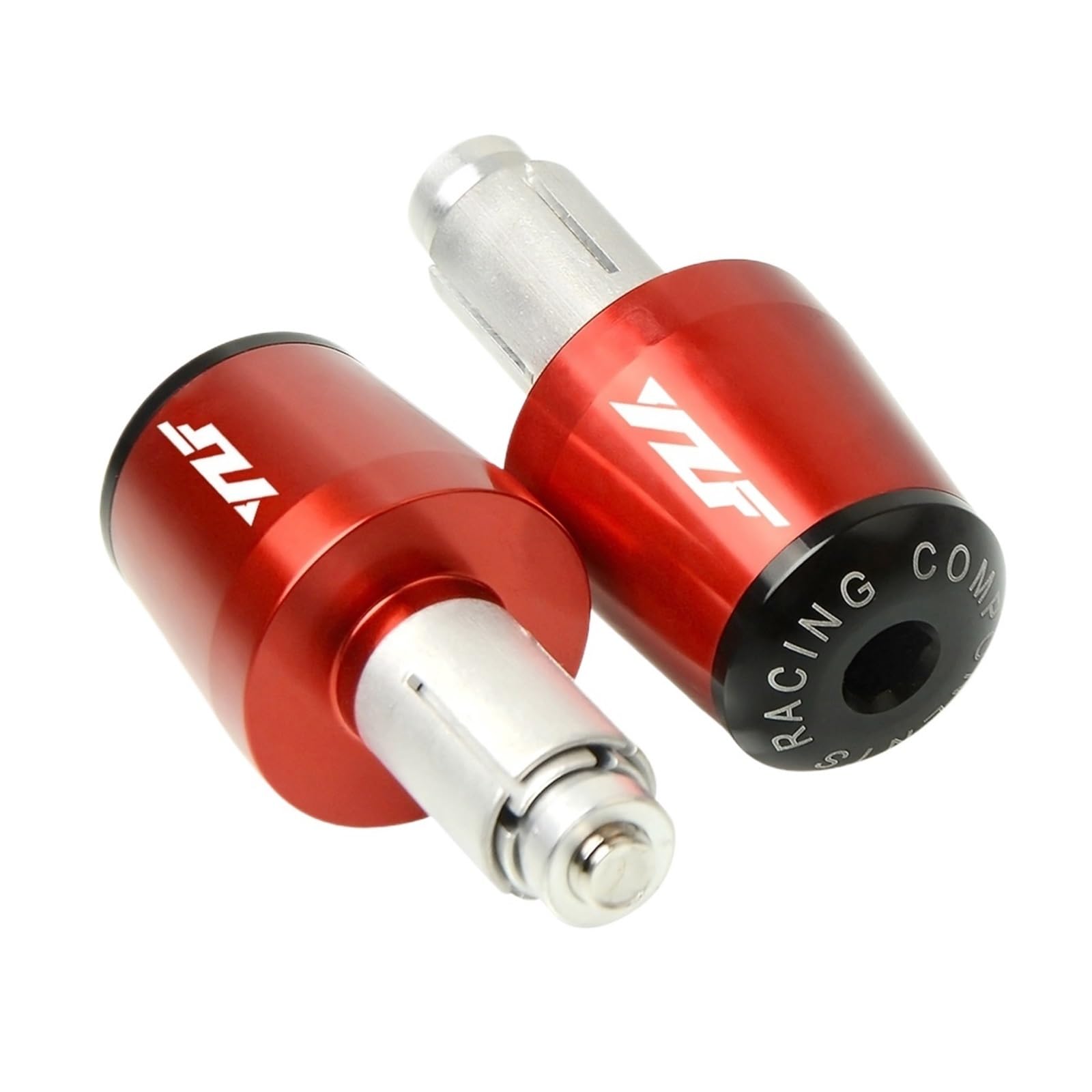 Motorrad Getriebe Balanced Plug Compatible with Ya ma ha YZF R6 1999-2005 2007-2016 Motorradzubehör Lenkergriffe Lenkerdeckel Endstopfen(Rosso) von THikk