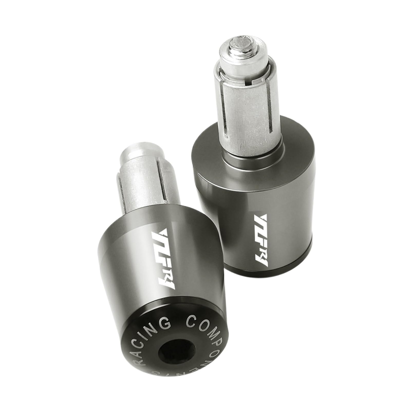 Motorrad Getriebe Balanced Plug Lenkergriffe Lenkerenden Compatible with Ya ma ha ZFR1 YZF-R1 YZF R1 R1M R1S 2006 2007-2015(Grey) von THikk
