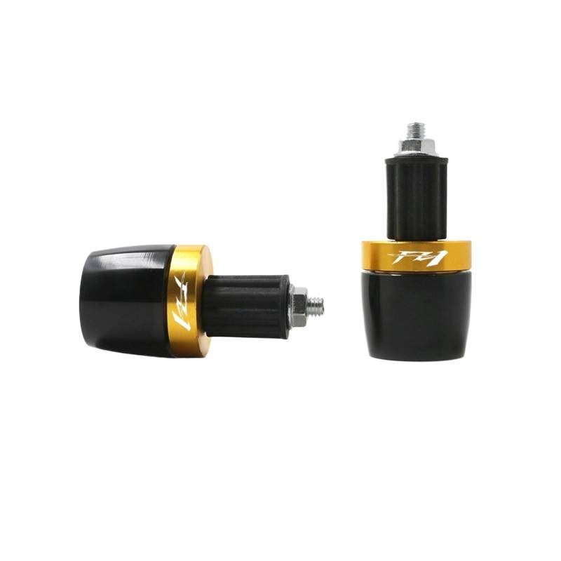 Motorrad Getriebe Balanced Plug Motorrad 7/8 "22mm CNC Lenkergriffe Slider Cap Plug Lenkergriff Ende Compatible with Ya ma ha FZ1 FAZ ER FZ 1(Gold) von THikk