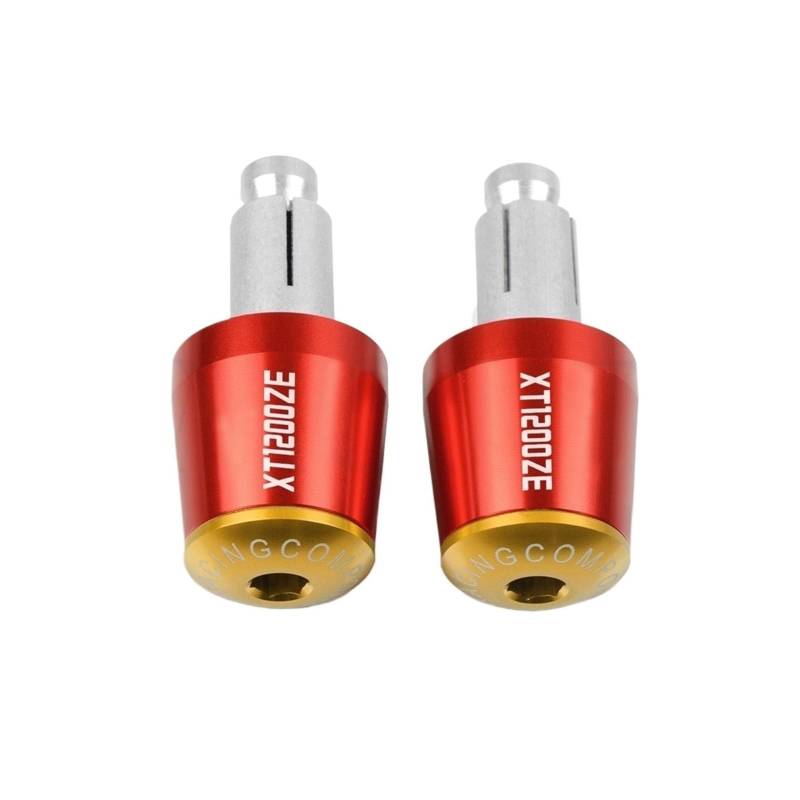 Motorrad Getriebe Balanced Plug Motorrad Lenkergriffe Ende Lenkerkappe Endstopfen Compatible with Ya ma ha XT1200Z / ZE Super Tenere XT1200 XT 1200 Z ZE 2010-2018(K) von THikk