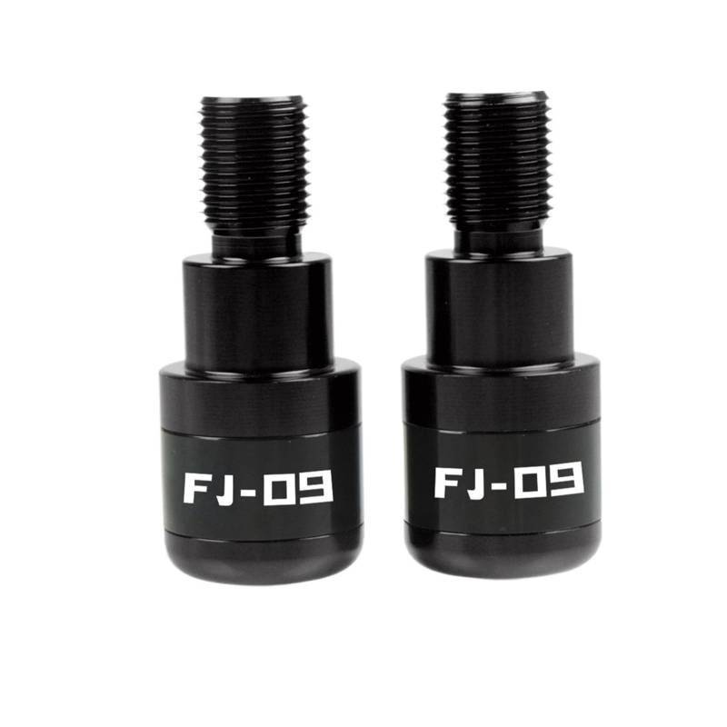 Motorrad Getriebe Balanced Plug Motorrad Lenkergriffe Slider Cap Plug Aluminium Lenkerende Compatible with Ya ma ha FJ09 FJ-09 FJ 09 20142015 2016 2017 2018 2019 2020(Nero) von THikk