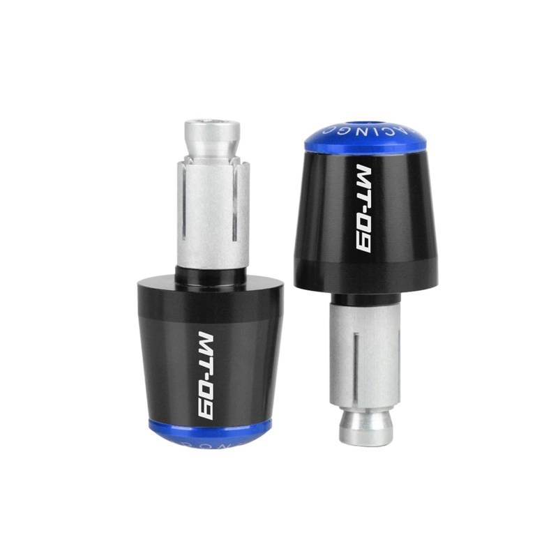 Motorrad Getriebe Balanced Plug Motorradzubehör CNC Aluminium Lenkergriffe Ende Lenkerkappe Endstopfen Compatible with Ya ma ha MT09 MT 09 MT-09 MT10 MT07 MT03 MT125(Blu) von THikk