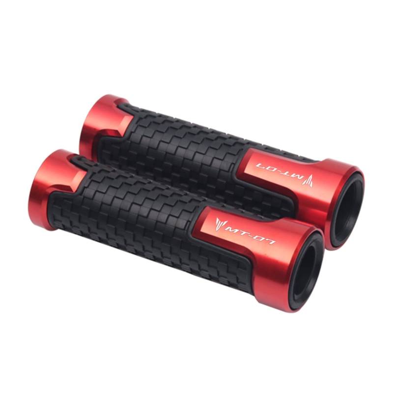 THIKK Compatible with Ya ma ha MT-07 MT07 MT07 07 Motorrad Lenker Handgriffe Enden Griff Abdeckung Dirt Bike Griff Bar Lenkergriffe(Orange) von THikk