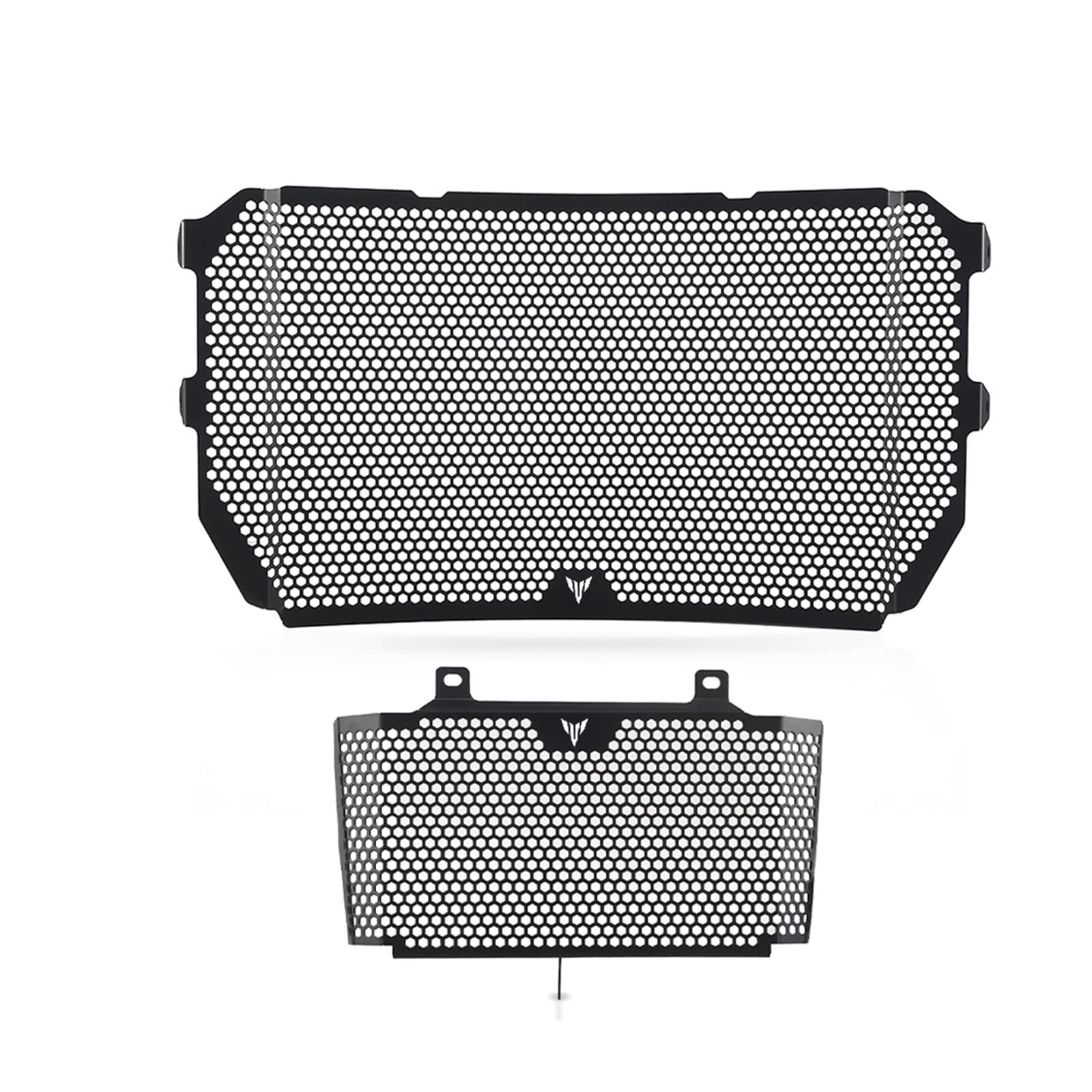 THikk Motorrad Beifahrergriff Kühlerschutz Compatible with Yama Ha MT-10 MT10 MT 10 FZ10 2022 2023, Motorrad-Kühlerschutz, Grillabdeckung, Ölkühler-Schutzfolie(Black3) von THikk