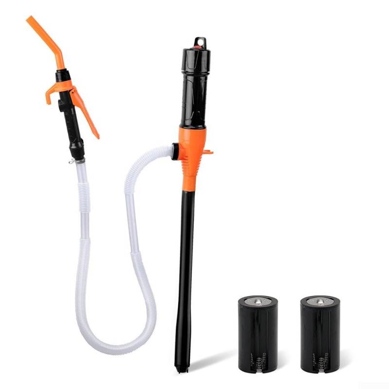 Elektrische Mehrzweck-Siphonpumpe für sichere Kraftstoff- und Wassertransferlösungen (Orange) von TIANHENGMart