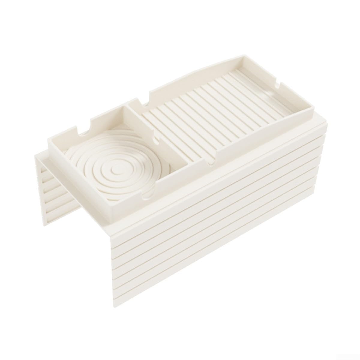 Smart Design Silikon-Becherhalter für Sofa-Armlehne, organisiert Snacks und Elektronik (weiß) von TIANHENGMart