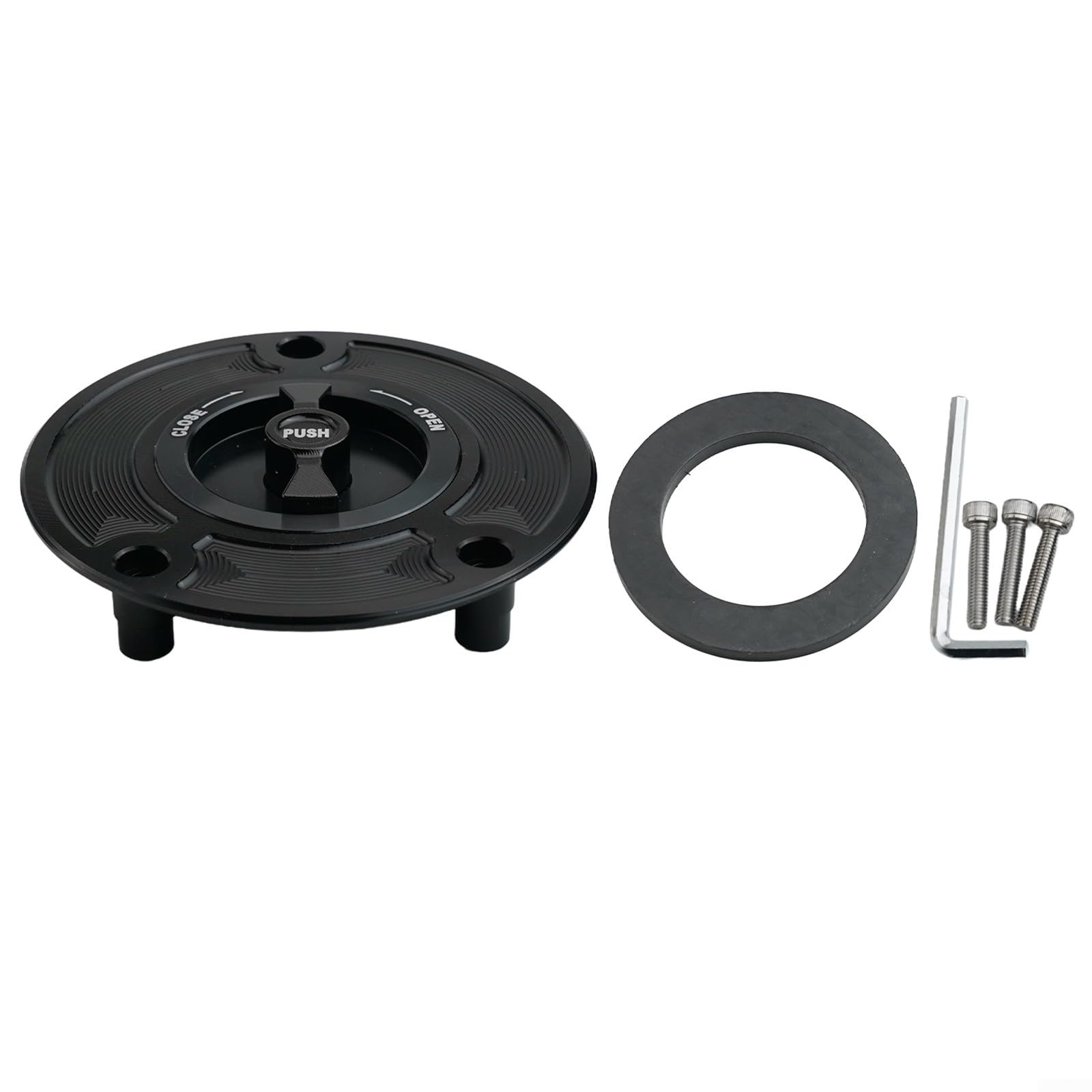 Tankdeckel Abdeckung für Suzuki GSXR600 GSXR750 TL1000S TL1000R GS500 SV650 (alle schwarz) von TIANHENGMart