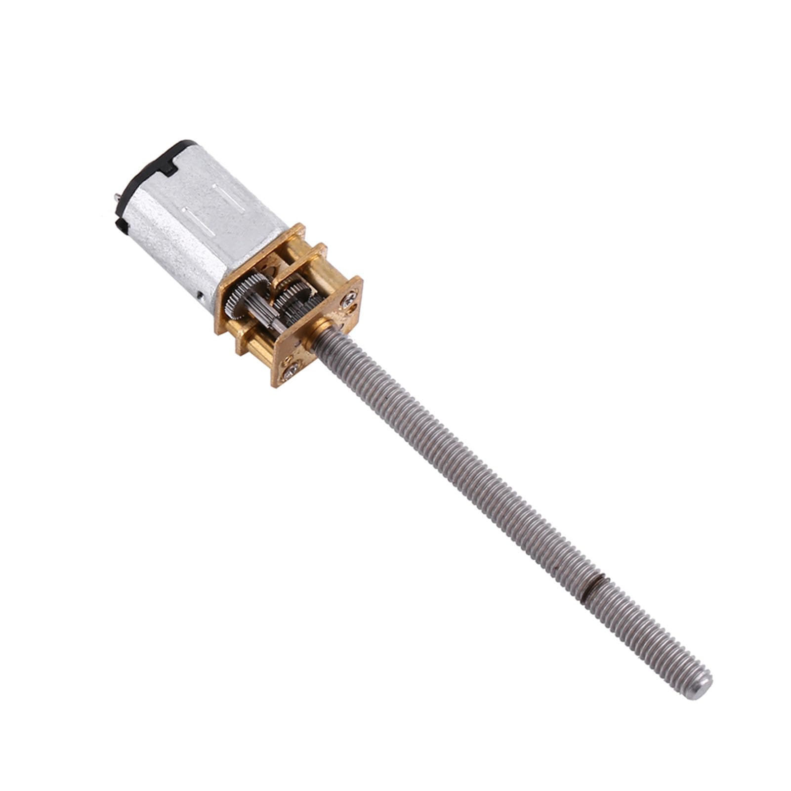 TICFOX Mini Getriebemotor mit 55mm Gewindestange, DC 12V 400 U/Min N20 Micro Getriebemotor 16 Mm Welle mit M4x55mm Gewindestange und Metallgetriebe für Robotik, Intelligente Schlösser, Modellautos TICFOX Mini Getriebemotor mit 55mm Gewindestange, DC 12V 400 U/Min N20 Micro Getriebemotor 16 Mm Welle mit M4x55mm Gewindestange und Metallgetriebe für Robotik, Intelligente Schlösser, Modellautos von TICFOX