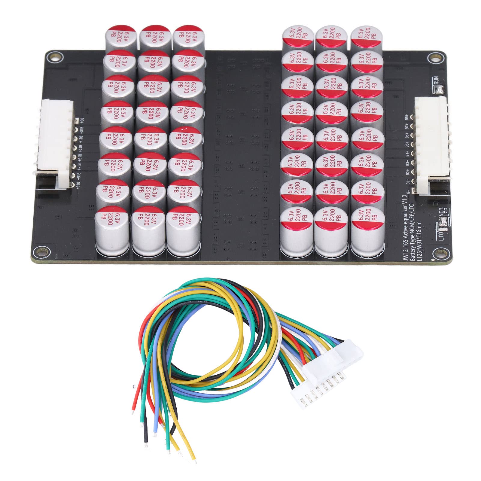 TICFOX 12-16S Lithium Batterie Equalizer Board, Lithium Batterie Ausgleichskarte Universelles aktives Balancer Modul Leichtes Energietransferboard für LTO LPO LFP 1,8V-4.5V Li-Ionen Batterien TICFOX 12-16S Lithium Batterie Equalizer Board, Lithium Batterie Ausgleichskarte Universelles aktives Balancer Modul Leichtes Energietransferboard für LTO LPO LFP 1,8V-4.5V Li-Ionen Batterien von TICFOX