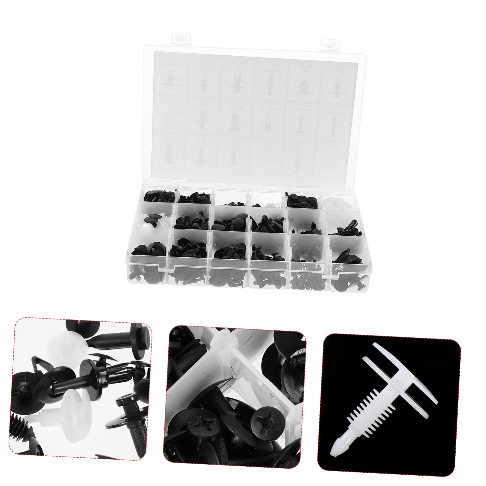TIDTALEO 1 Set Schnalle Stoßstange Schraube Clip Boxed Auto Tür Clip Auto Tür Verschluss Stoßstange Clip Verschluss Schraube Boxed Schraube Schwarz Kunststoff TIDTALEO 1 Set Schnalle Stoßstange Schraube Clip Boxed Auto Tür Clip Auto Tür Verschluss Stoßstange Clip Verschluss Schraube Boxed Schraube Schwarz Kunststoff von TIDTALEO