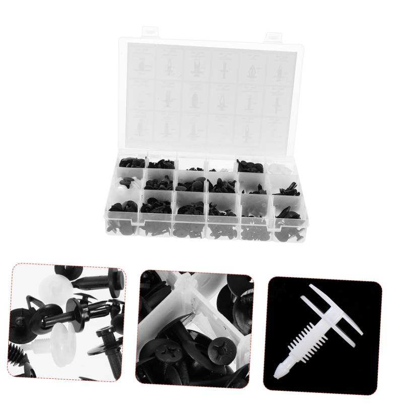 TIDTALEO 1 Set Schnalle Stoßstange Schraube Clip Boxed Auto Tür Clip Auto Tür Verschluss Stoßstange Clip Verschluss Schraube Boxed Schraube Schwarz Kunststoff von TIDTALEO