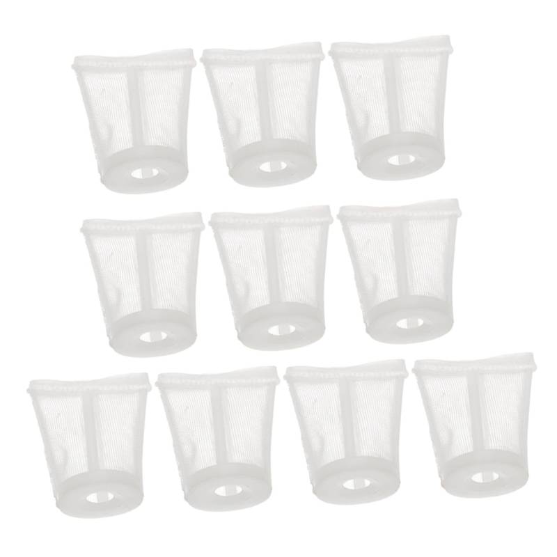 TIDTALEO 10 Stück Zubehör für Farbspritzgeräte Gartensprüher Sieb Bußgeld Filter Bildschirm für Airless-Farbspritzgerät Teile für Farbspritzgeräte Kunststoff-Nylon von TIDTALEO