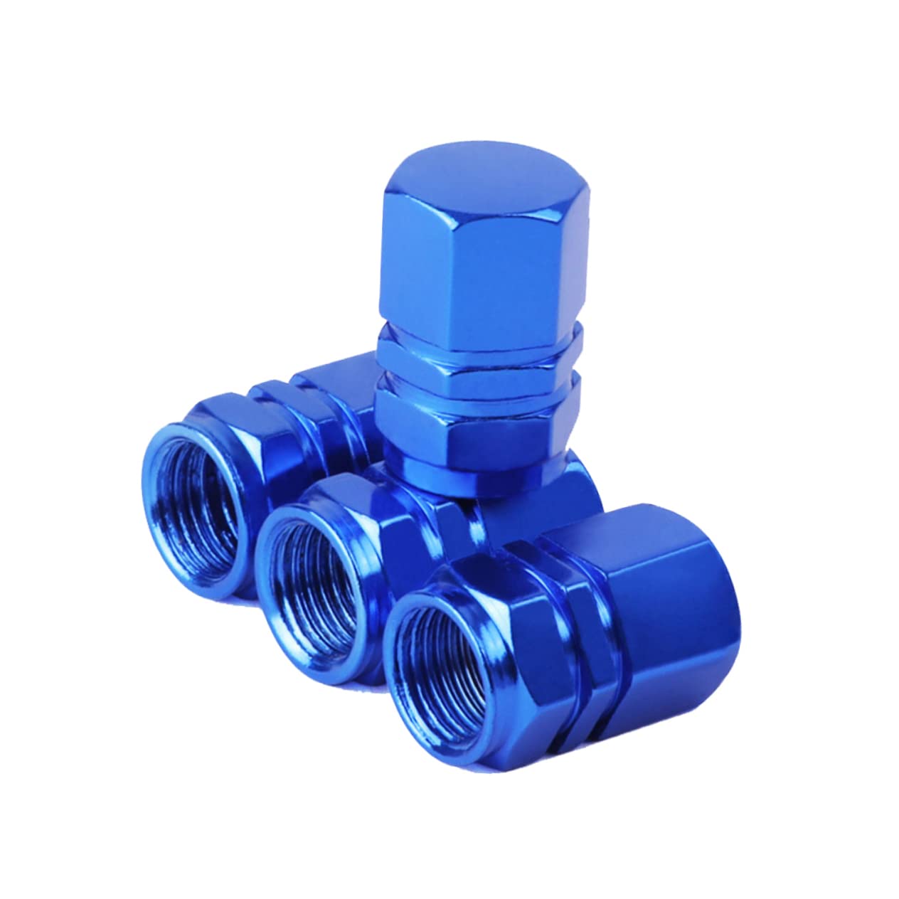 TIDTALEO 4 Stück Ventilkappe Aus Aluminiumlegierung Reifenventilkappe Kappen Für Reifenventile Reifenkappen Radkappen Ersatz-ventilkappe Für Reifen Reifenschaftkappe Blue TIDTALEO 4 Stück Ventilkappe Aus Aluminiumlegierung Reifenventilkappe Kappen Für Reifenventile Reifenkappen Radkappen Ersatz-ventilkappe Für Reifen Reifenschaftkappe Blue von TIDTALEO